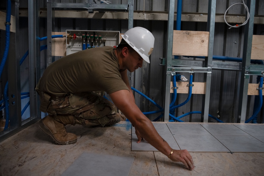 156th CES deployment for training at Aviano Air Base