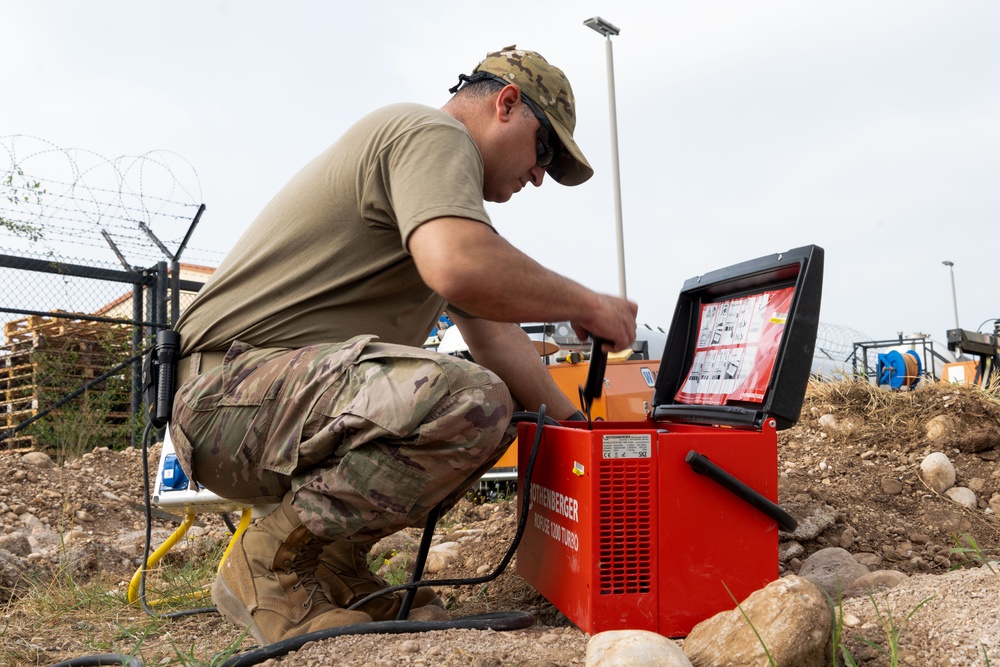 156th CES deployment for training at Aviano Air Base
