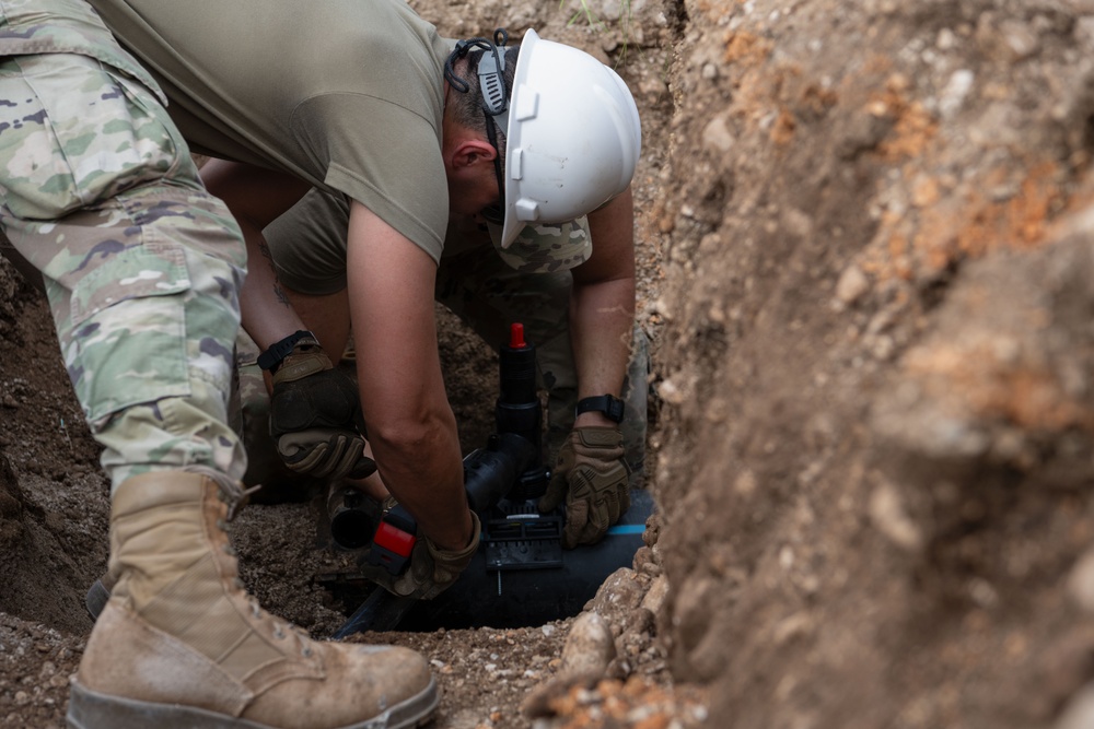 156th CES deployment for training at Aviano Air Base