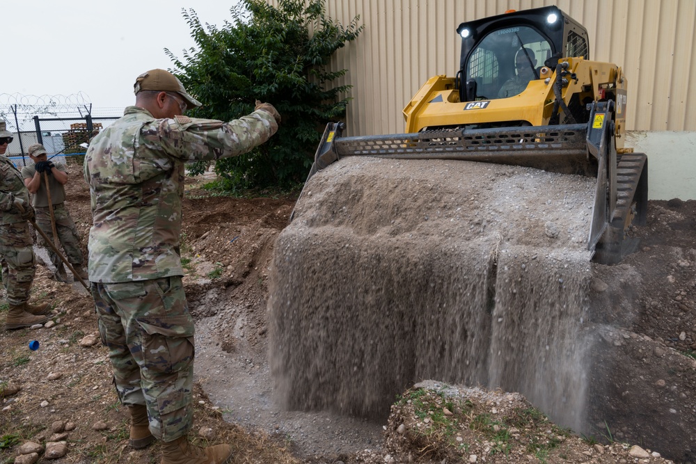 156th CES deployment for training at Aviano Air Base