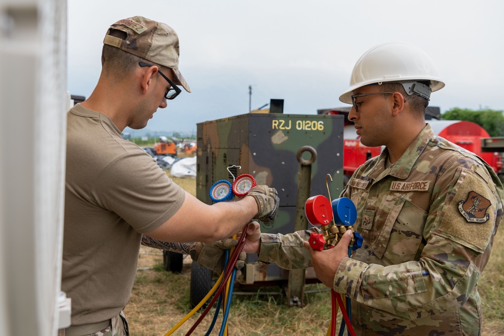 156th CES deployment for training at Aviano Air Base