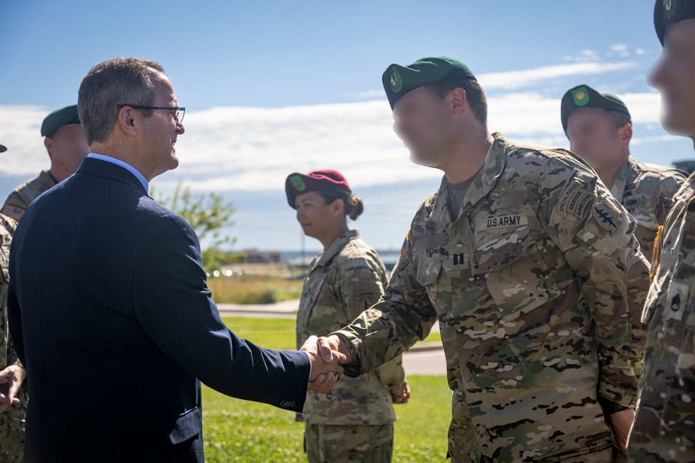 10th SFG(A) visited by Colby Jenkins, U.S. Assistant Secretary of Defense for Special Operations and Low Intensity Conflic