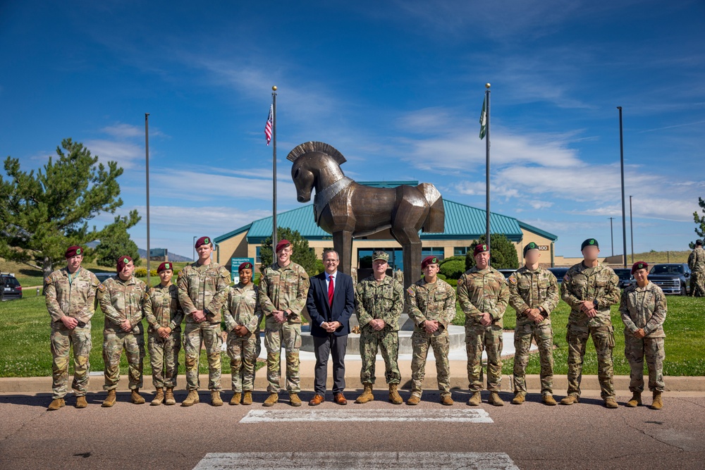 10th SFG(A) visited by Colby Jenkins, U.S. Assistant Secretary of Defense for Special Operations and Low Intensity Conflic