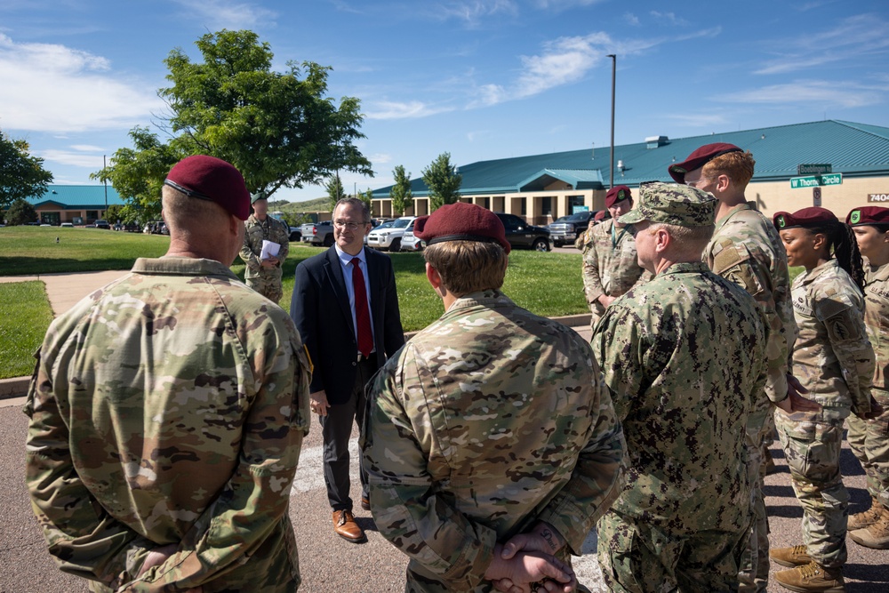 10th SFG(A) visited by Colby Jenkins, U.S. Assistant Secretary of Defense for Special Operations and Low Intensity Conflic