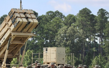 1st Battalion, 7th Air Defense Artillery Change of Command ceremony