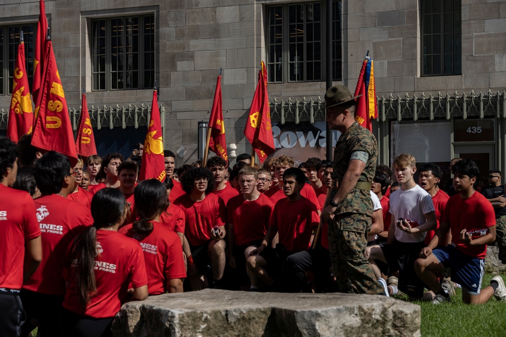 Marine Corps Recruiting Station Chicago's All Hands Pool Function During Marines 250