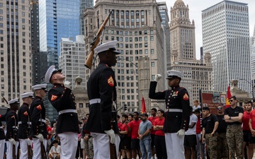 Marine Corps Recruiting Station Chicago's All Hands Pool Function During Marines 250