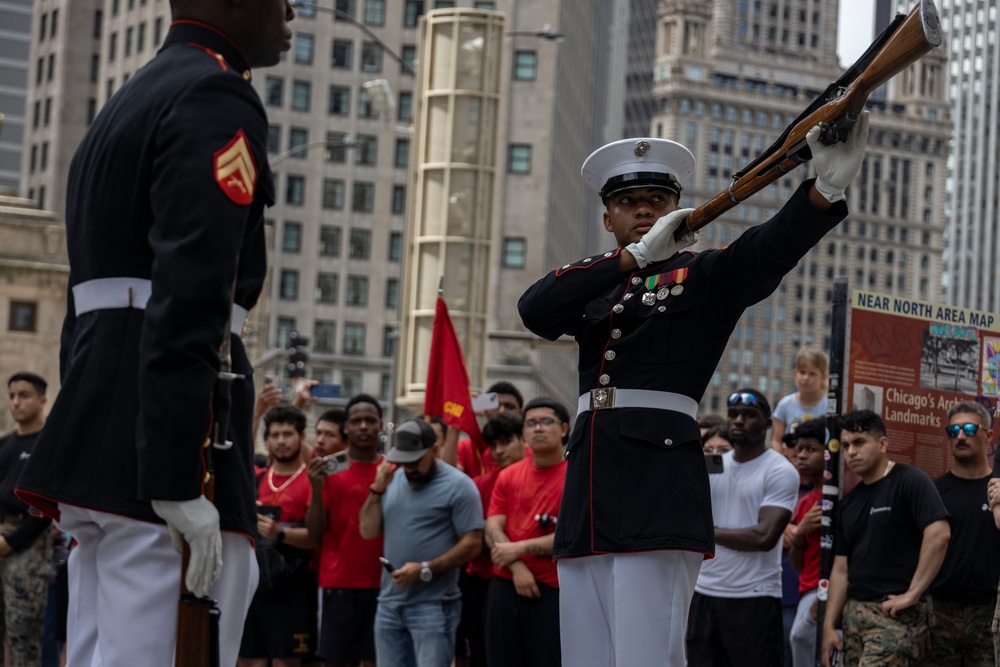 Marine Corps Recruiting Station Chicago's All Hands Pool Function During Marines 250