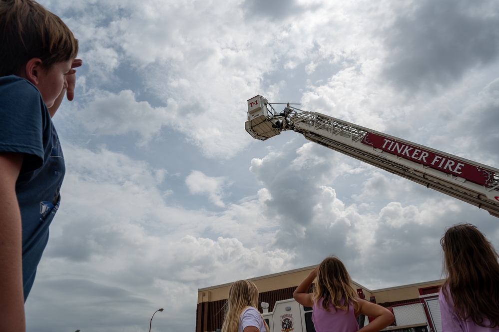 Future Heroes in Training: Tinker Hosts First Junior Firefighter Camp