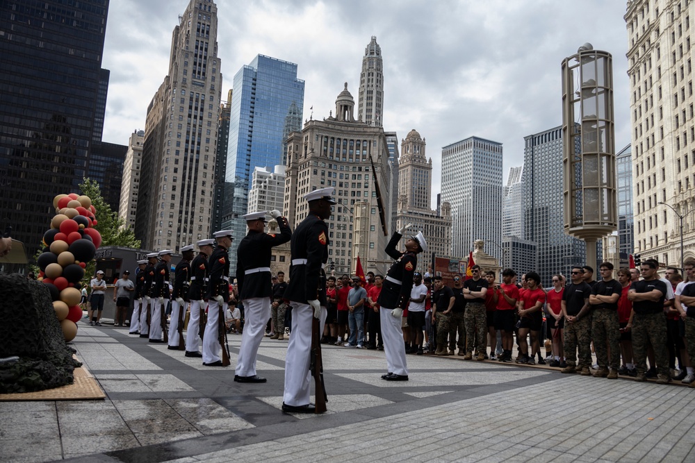 Marine Corps Recruiting Station Chicago's All Hands Pool Function During Marines 250