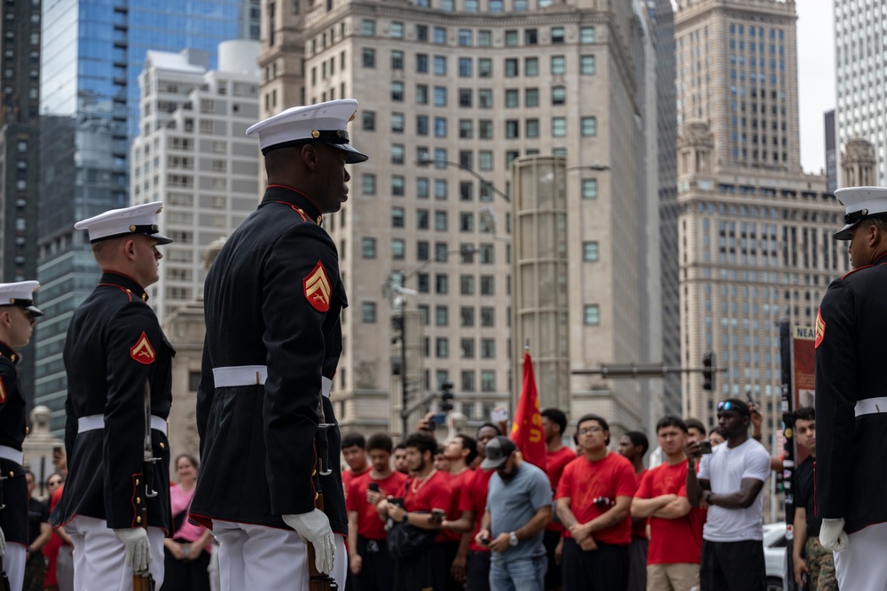 Marine Corps Recruiting Station Chicago's All Hands Pool Function During Marines 250