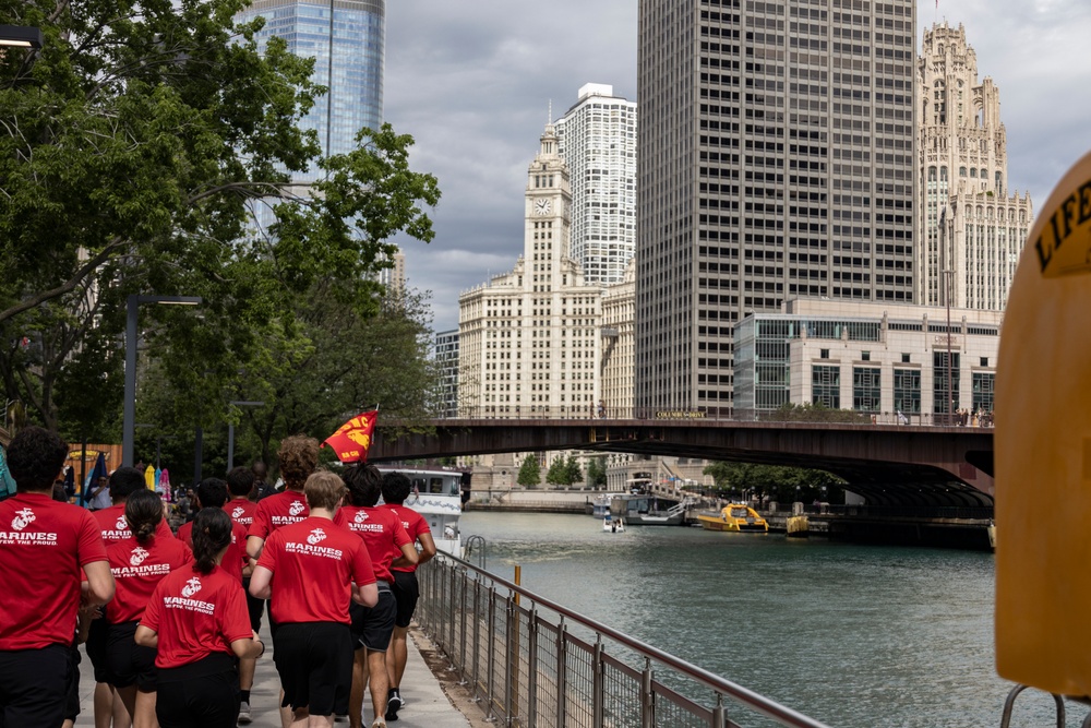 Marine Corps Recruiting Station Chicago's All Hands Pool Function During Marines 250