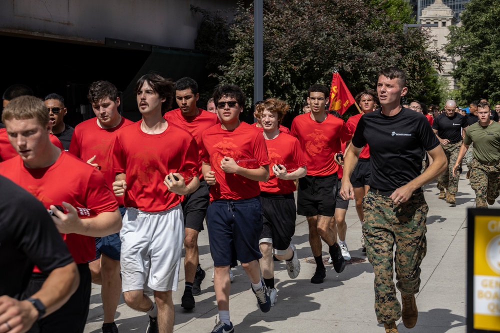 Marine Corps Recruiting Station Chicago's All Hands Pool Function During Marines 250