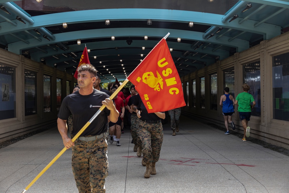 Marine Corps Recruiting Station Chicago's All Hands Pool Function During Marines 250