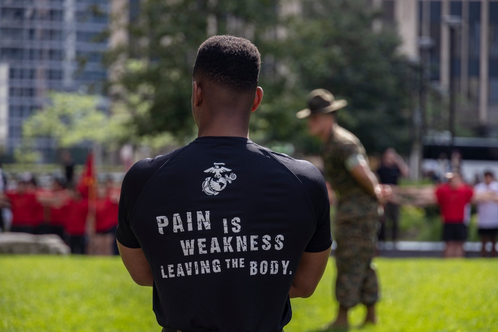Marine Corps Recruiting Station Chicago's All Hands Pool Function During Marines 250