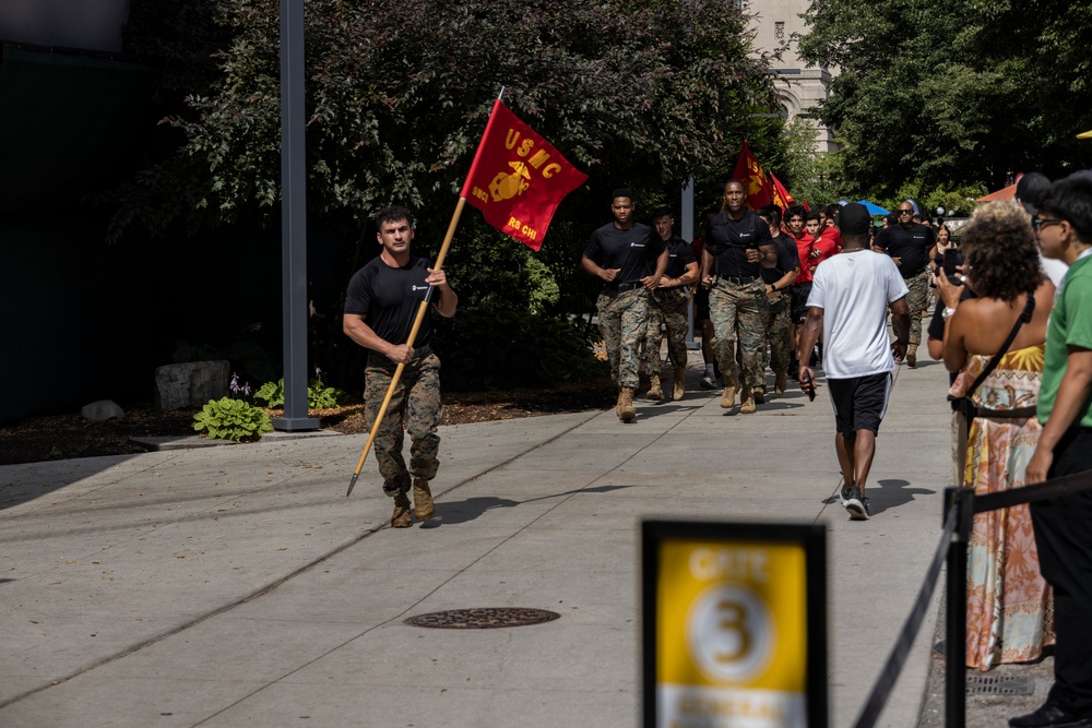 Marine Corps Recruiting Station Chicago's All Hands Pool Function During Marines 250