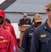 USS ESSEX (LHD 2) Surface Warfare Officer leather jacket presentation ceremony.