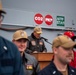 USS ESSEX (LHD 2) Surface Warfare Officer leather jacket presentation ceremony.