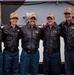 USS ESSEX (LHD 2) Surface Warfare Officer leather jacket presentation ceremony.