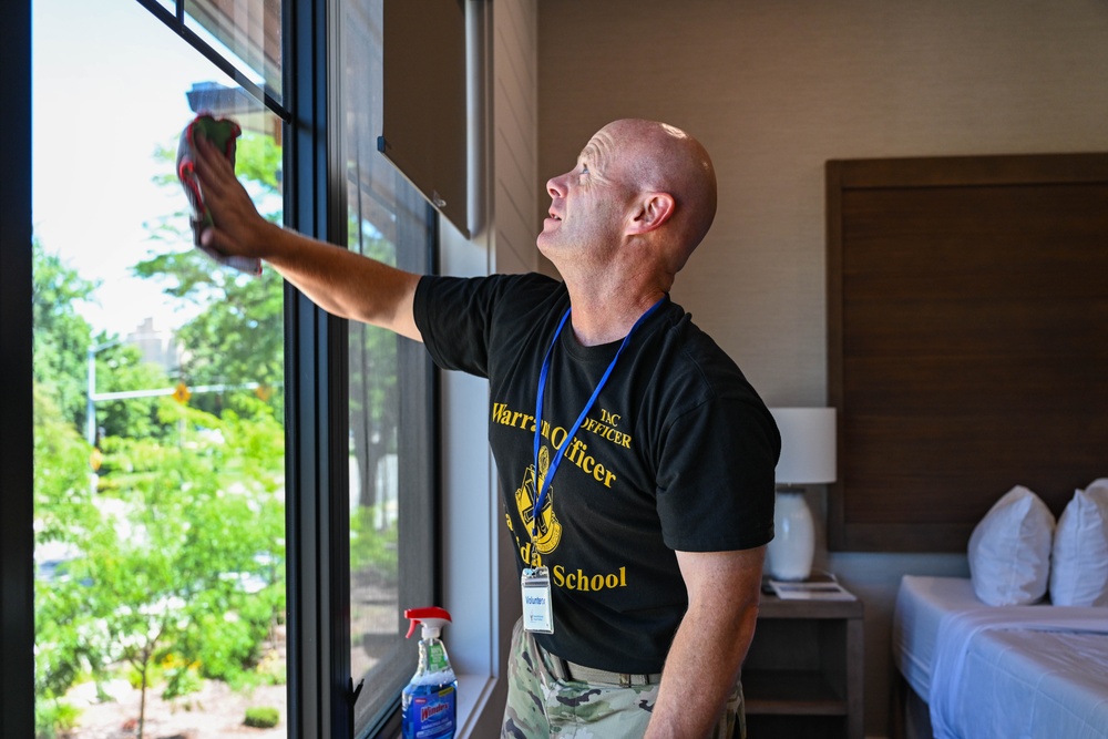 Guard Warrant Officer Candidates Strengthen Community Ties Through Service