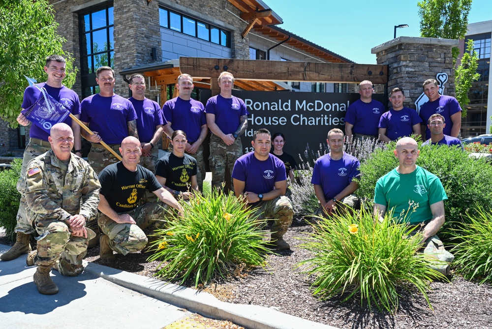 Guard Warrant Officer Candidates Strengthen Community Ties Through Service
