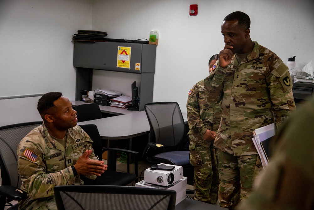Army Material Command visits the First Team