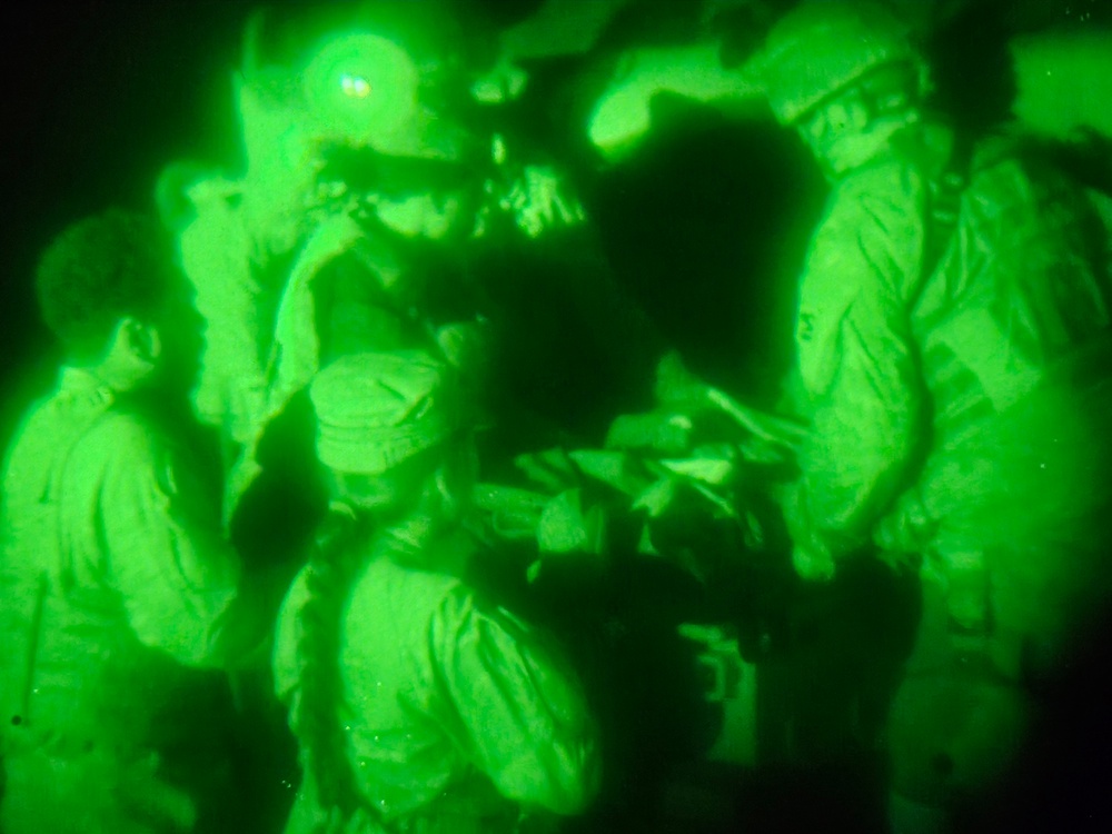 181st Brigade Support Battalion medics train for mass casualty during Raven Focus