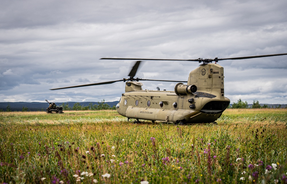 2-377th Parachute Field Artillery Regiment Executes Air Assault Gun Raid in Alaska
