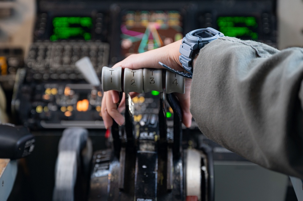 KC-135 Stratotanker refueling in action during Red Flag Nellis 25-3