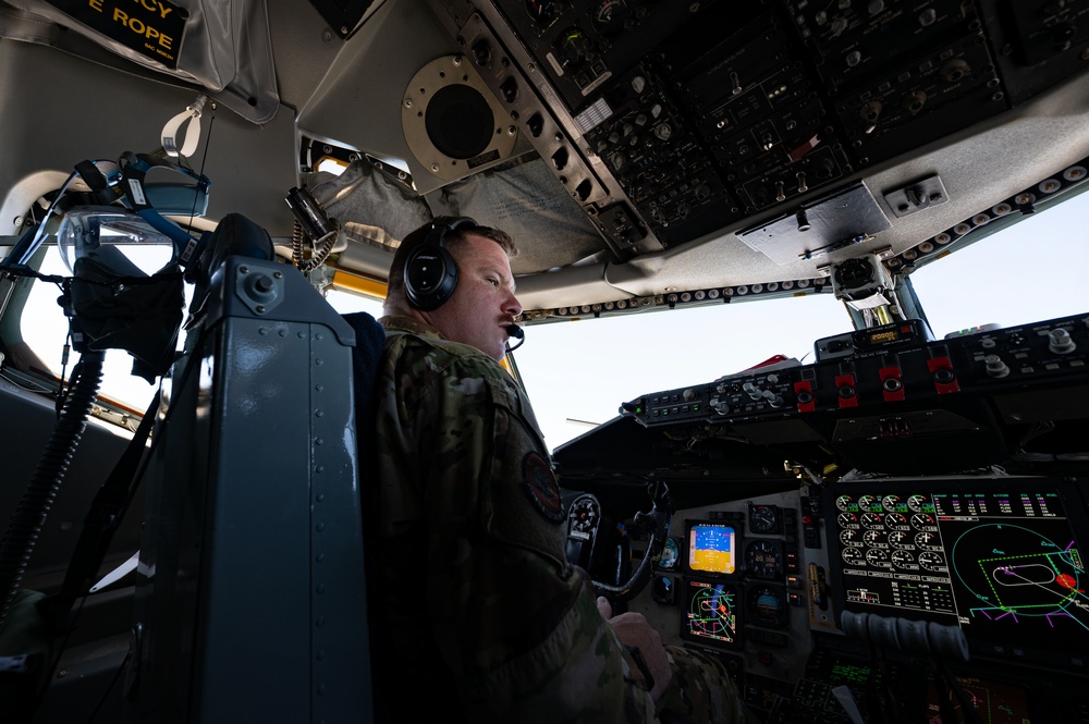 KC-135 Stratotanker refueling in action during Red Flag Nellis 25-3