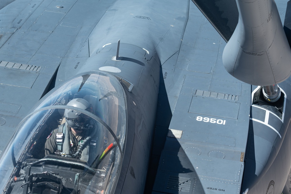 KC-135 Stratotanker refueling in action during Red Flag Nellis 25-3