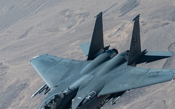 KC-135 Stratotanker refueling in action during Red Flag Nellis 25-3