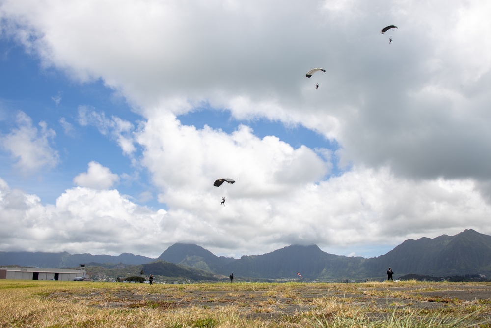 Freefalling: U.S. Army Special Forces Service Members Conduct Parachute Operations On MCBH