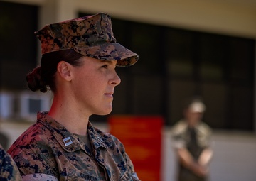 3d MLR Headquarters Company change of command