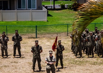 3d MLR Headquarters Company change of command