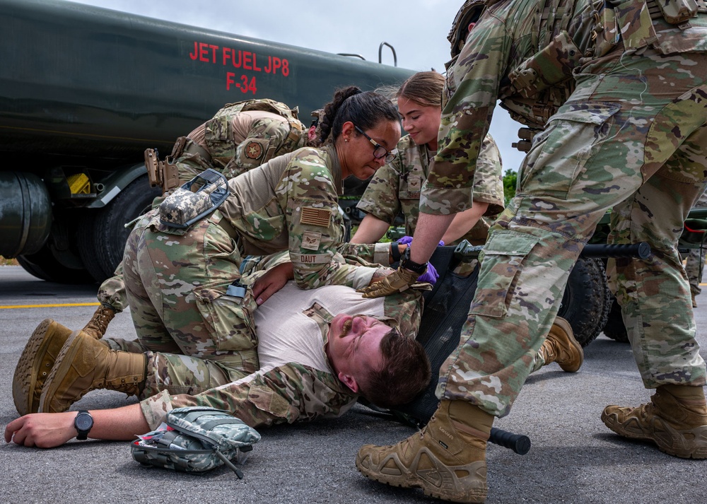 Airmen participate in medical training as part of exercise Resolute Force Pacific 2025