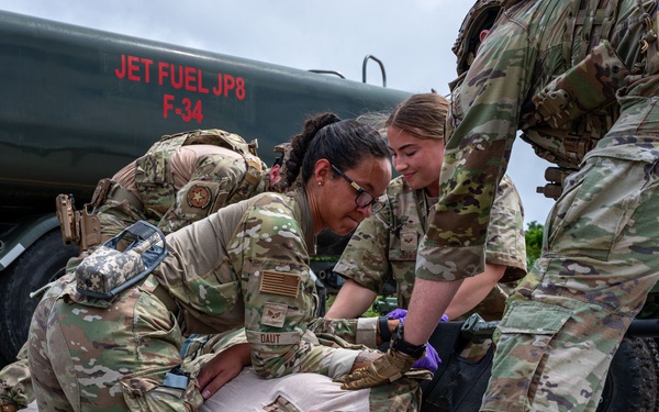 Airmen participate in medical training as part of exercise Resolute Force Pacific 2025