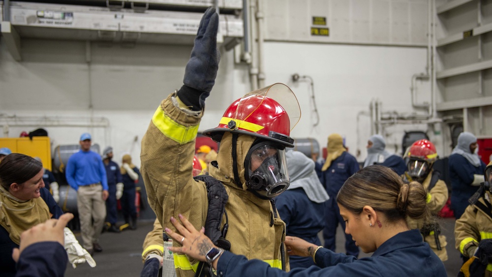 USS Theodore Roosevelt General Quarters Drill
