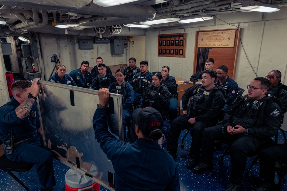 USS Theodore Roosevelt Conducts Security Drill