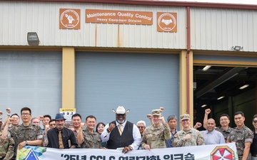 Col. Ned Charles Holt, Eighth Army G4 Logistics Officer, and Col. Lee, Byung Suk, Chief of Plans for the Republic of Korea Army (ROKA) G4, visited the U.S. Army Materiel Support Command–Korea (MSC-K