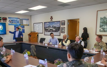The U.S. Army Materiel Support Command–Korea (MSC-K) welcomes Brig. Gen. Seo, Dong Seol, Republic of Korea (ROK) Joint Chiefs of Staff (JCS) J4 (Logistics), to the Combat Power Generation Center (CPGC) at Camp Carroll.