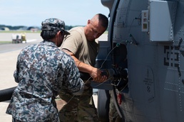 Japan Air Self-Defense Force Refuels 106th Rescue Wing HH-60Ws During REFORPAC 2025