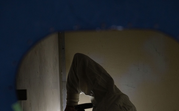 Airmen Train for Emergencies in Simulated Confined-Space Scenario