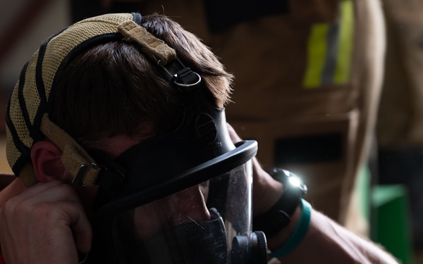Airmen Train for Emergencies in Simulated Confined-Space Scenario