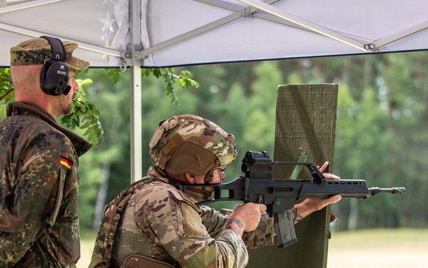 278th ACR Soldiers Train with German Forces to Earn Schützenschnur Marksmanship Badge