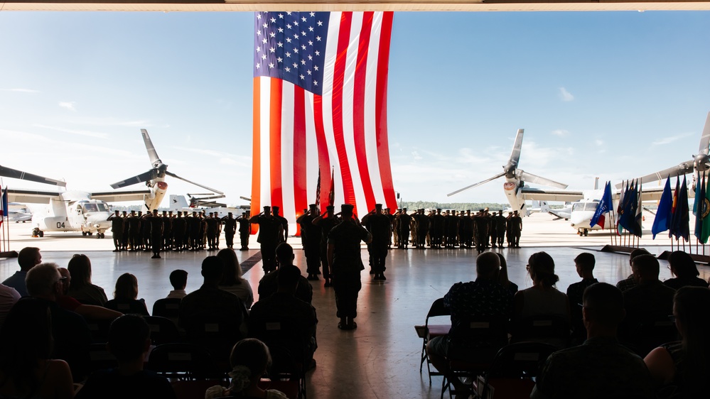 MAG-49 Detachment D Change of Command Ceremony