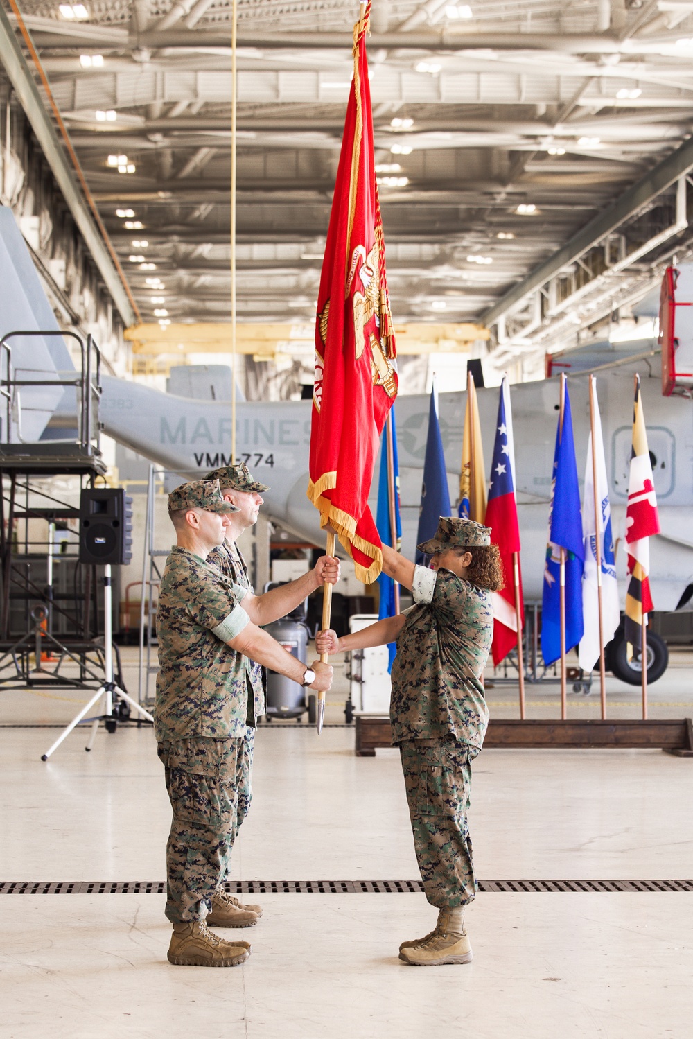 MAG-49 Detachment D Change of Command Ceremony