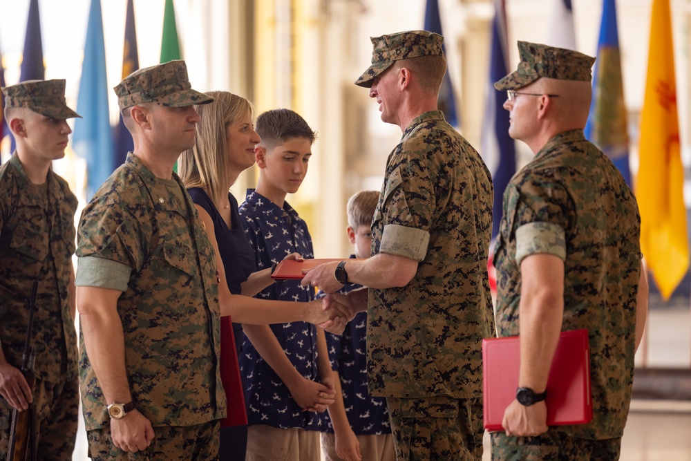 MAG-49 Detachment D Change of Command Ceremony