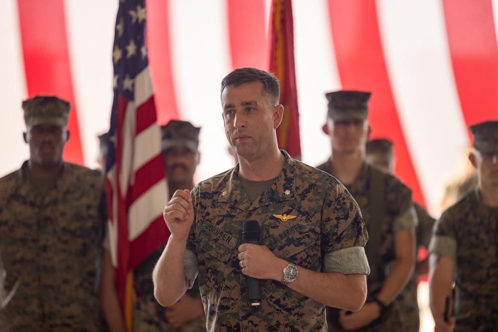 MAG-49 Detachment D Change of Command Ceremony
