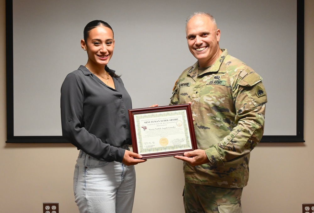 D.C. National Guard Awards Minuteman Scholarship to High School Grads